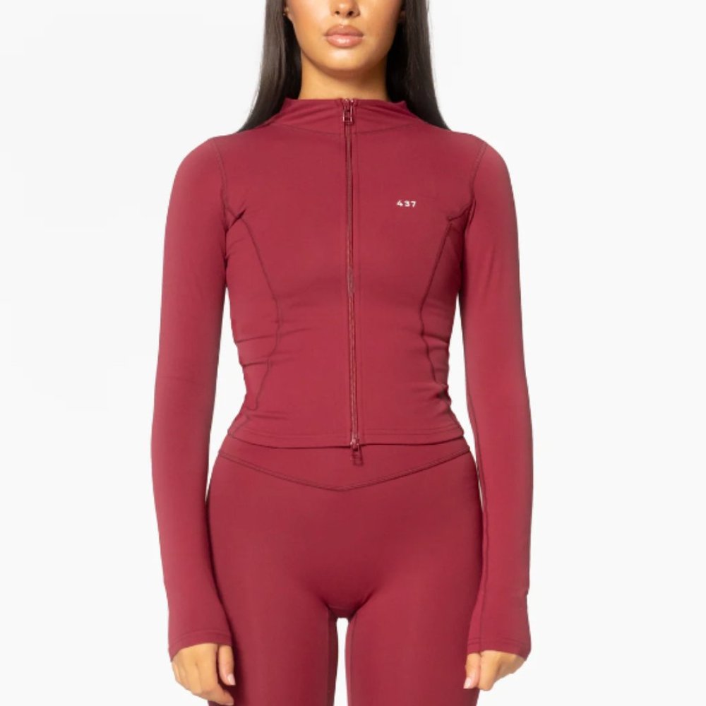 THE CURVE JACKET / MAHOGANY